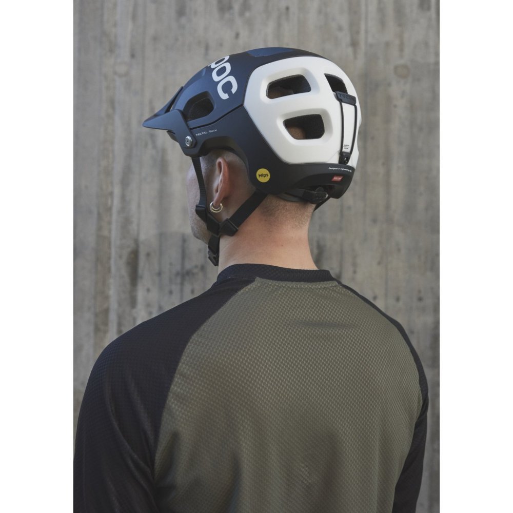 POC Casco - Tectal Race MIPS Uranium Black/Hydrogen White Matt