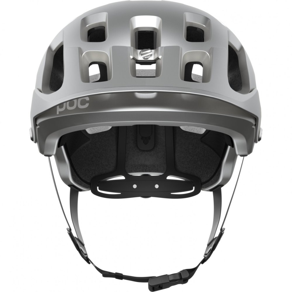 POC Casco - Tectal Race MIPS Argentite Silver/Uranium Black Matt